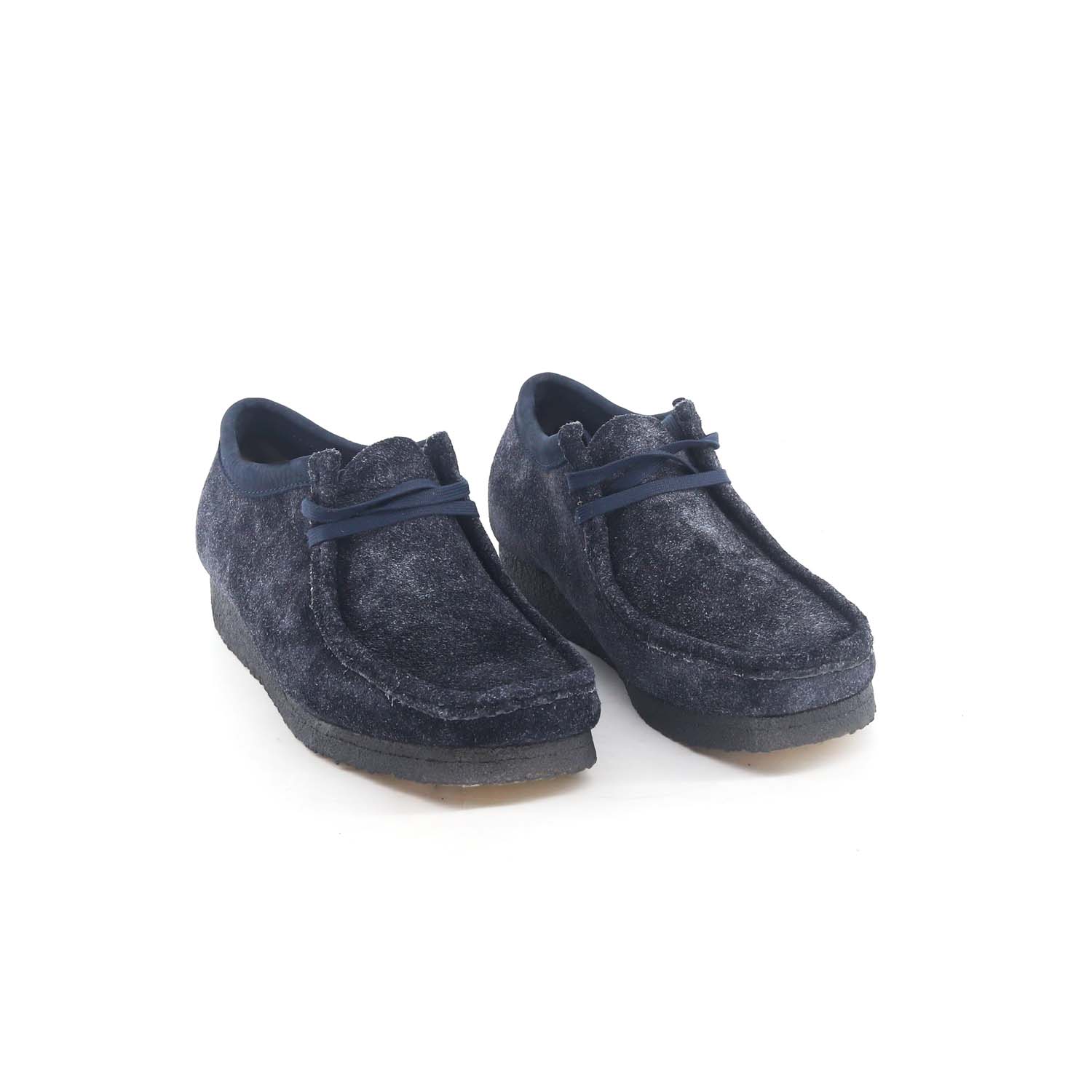 Clarks Wallabee Camoscio Ink Hairy
